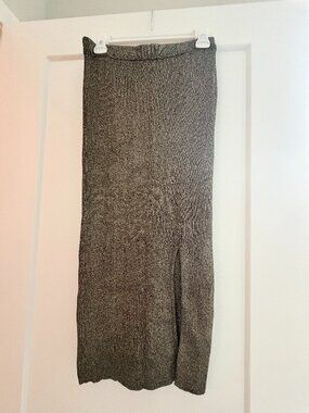 Zara metallic knit skirt (NWOT, M)